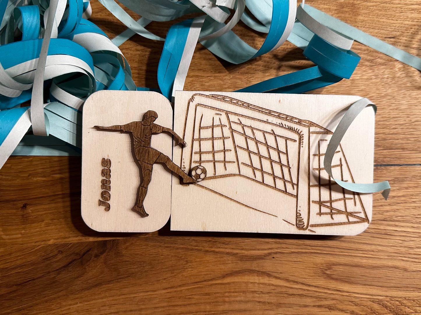 Fußball-Geschenkbox zum Geburtstag – Mit Geldfach & persönlicher Gravur