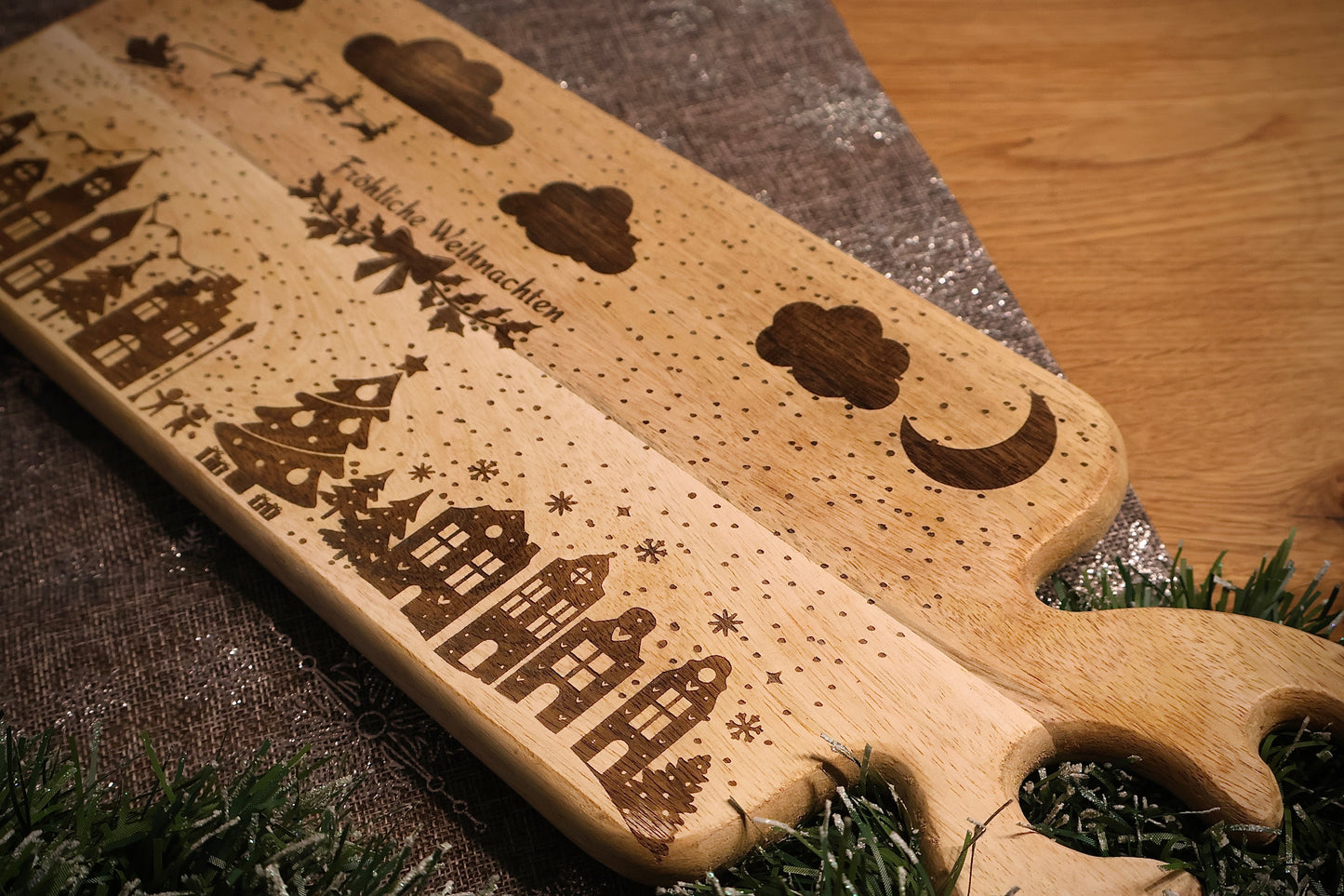 Weihnachts-Schneidebrett