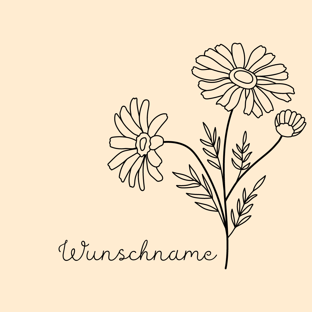 Buche Brettchen "Geburtsblume"