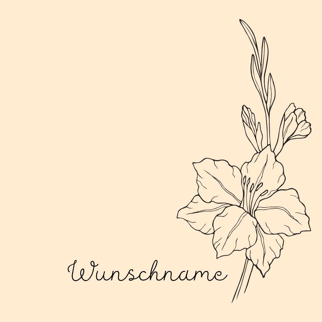 Buche Brettchen "Geburtsblume"