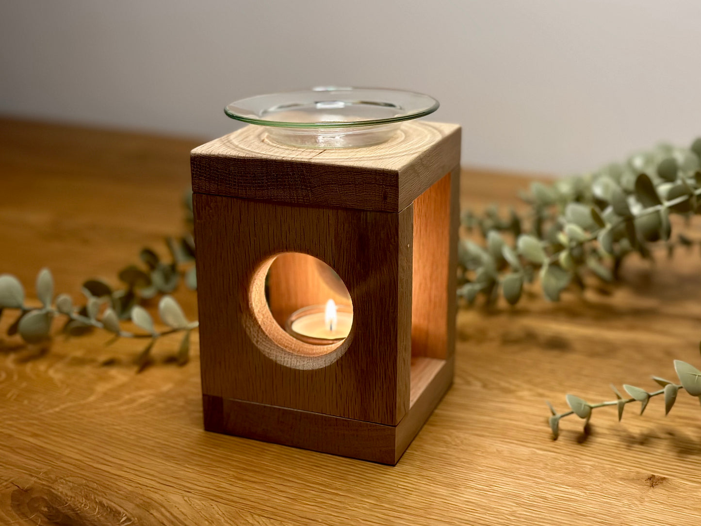Duftlampe aus Eiche