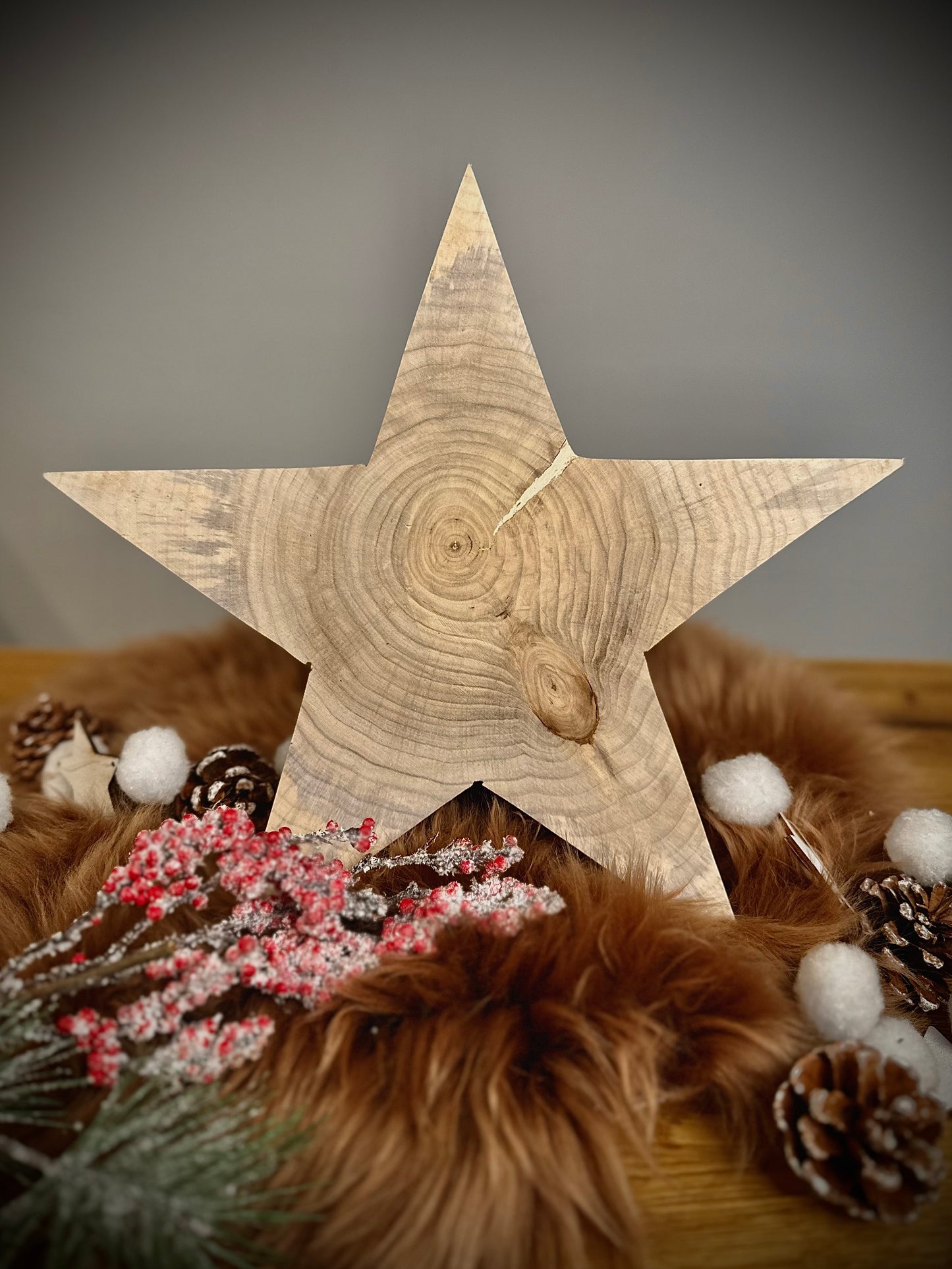 Nachhaltige Holzsterne aus Fichten-Restholz – Handgefertigte Weihnachtsdeko