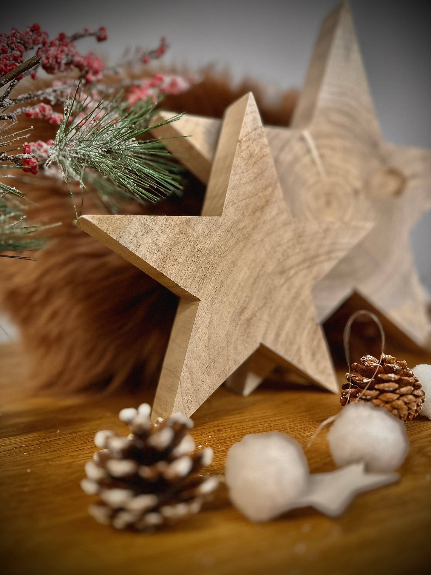 Nachhaltige Holzsterne aus Fichten-Restholz – Handgefertigte Weihnachtsdeko