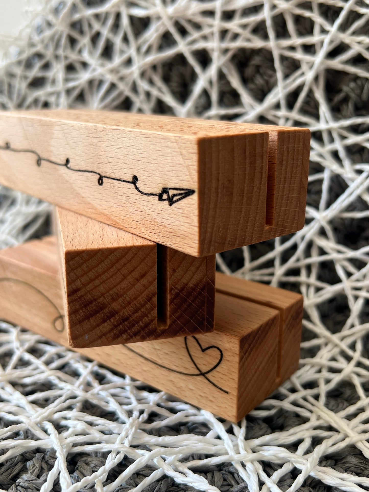Kartenhalter aus Holz