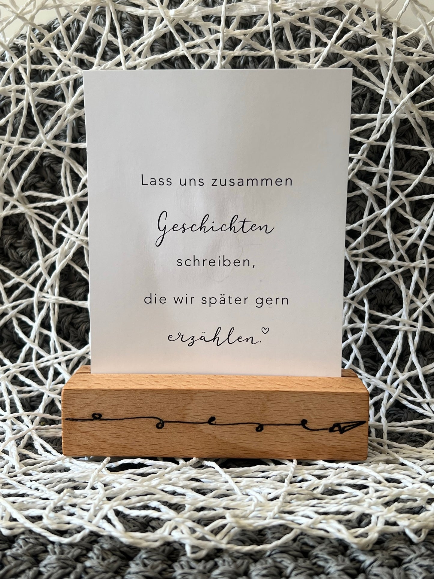 Kartenhalter aus Holz