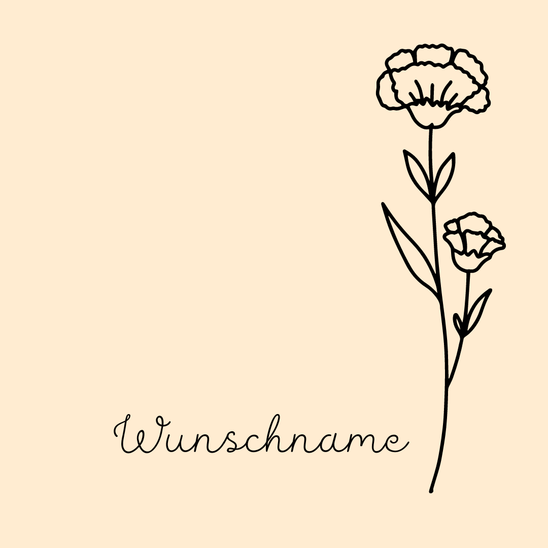 Buche Brettchen "Geburtsblume"