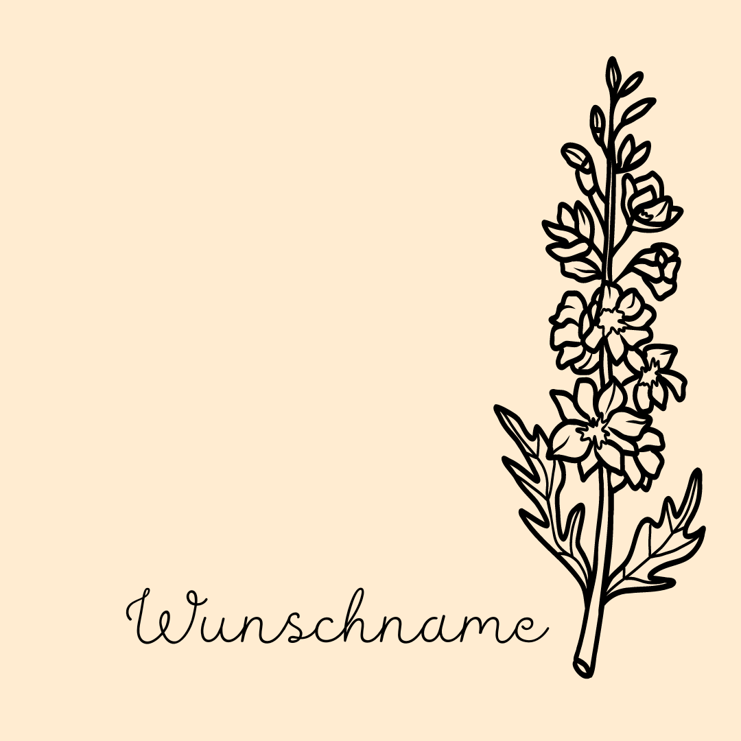Buche Brettchen "Geburtsblume"