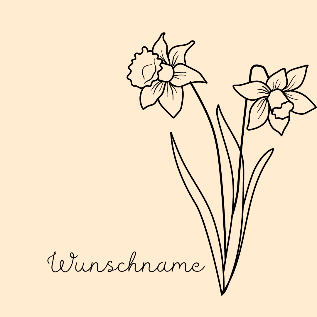 Buche Brettchen "Geburtsblume"