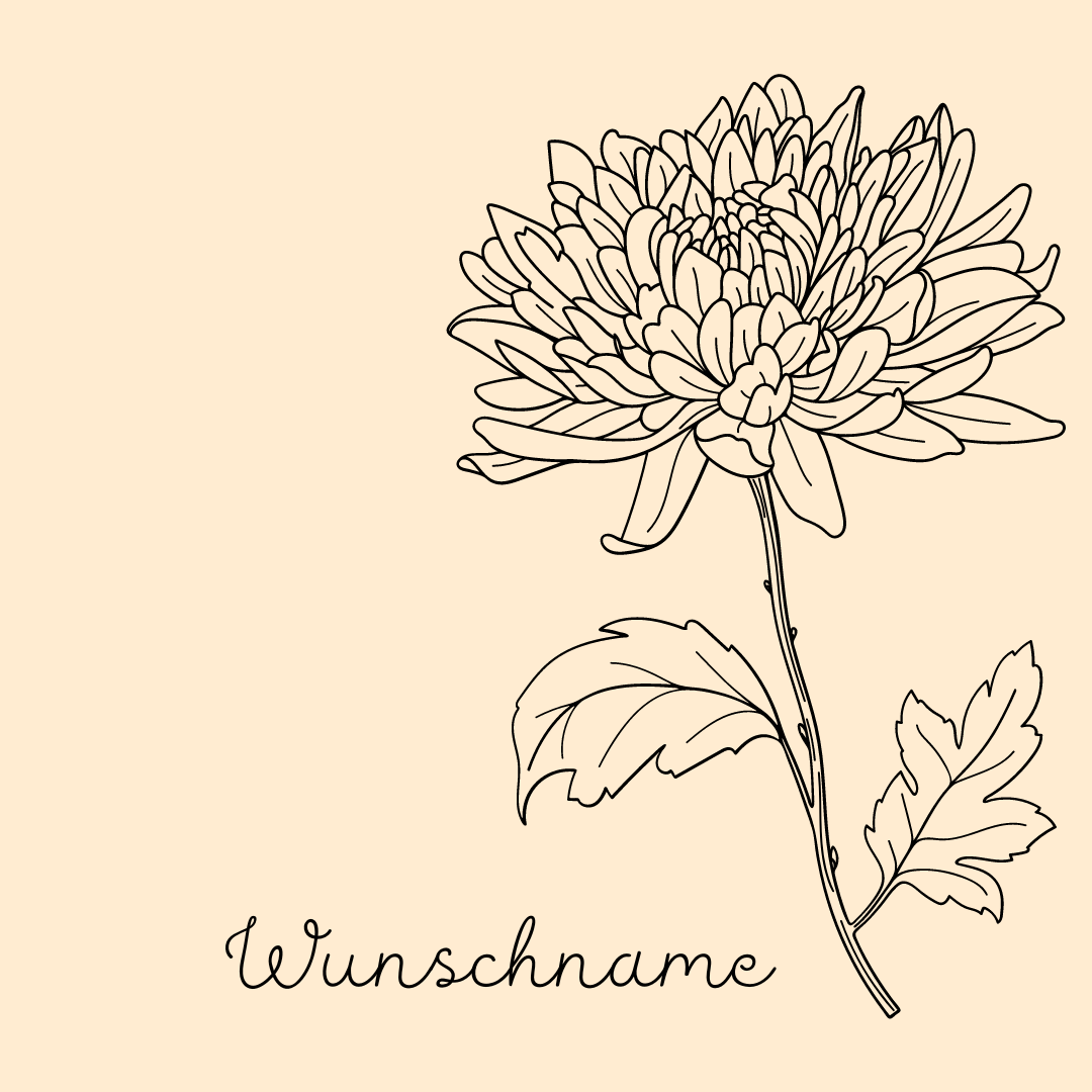 Buche Brettchen "Geburtsblume"