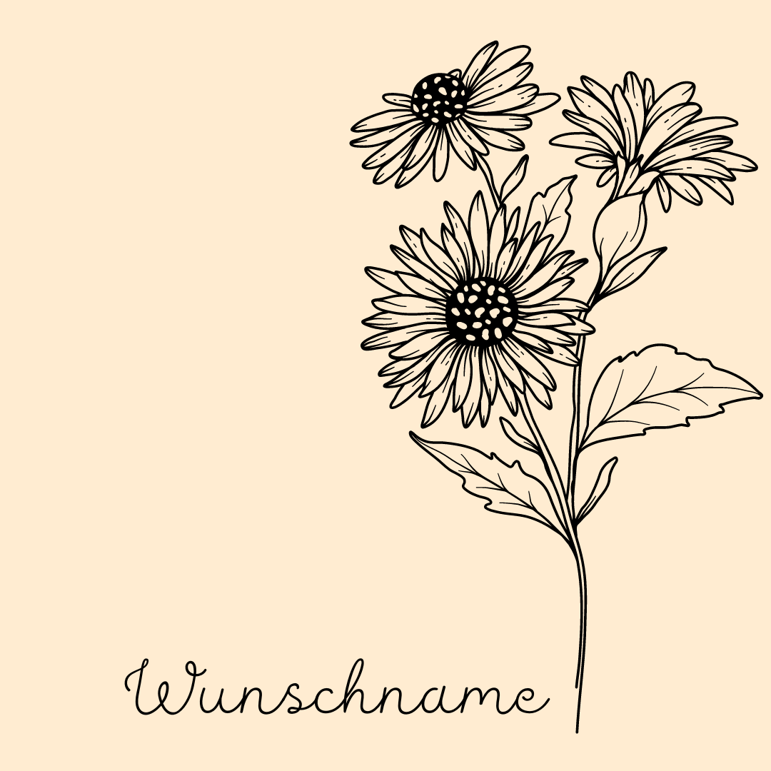 Buche Brettchen "Geburtsblume"