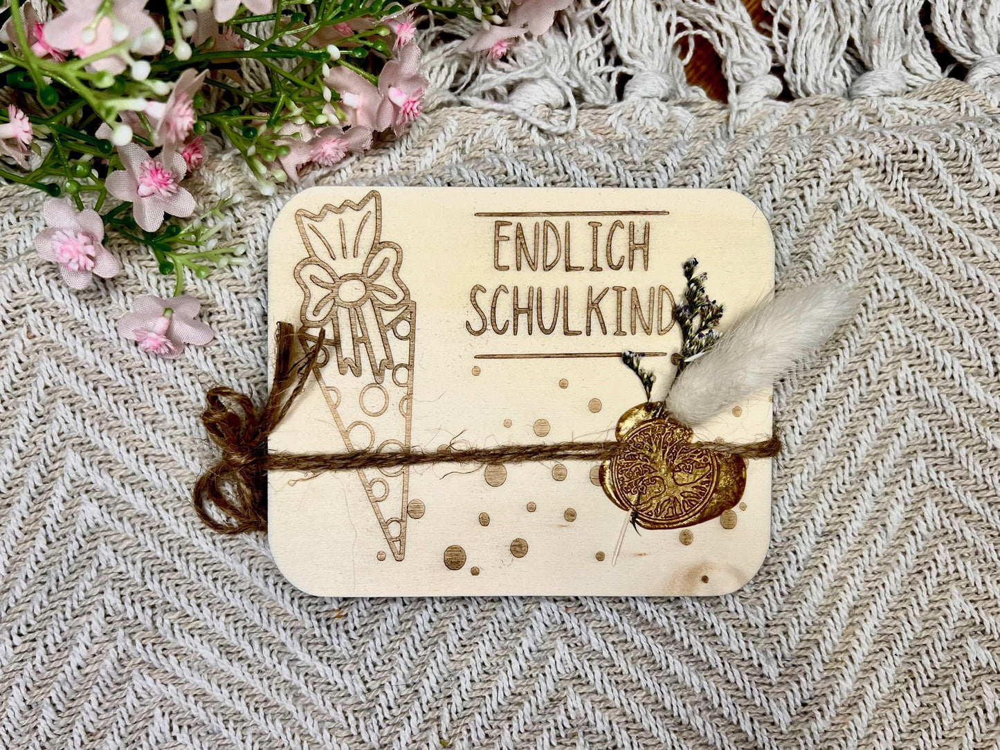 Gutschein-Hülle "Endlich Schulkind"