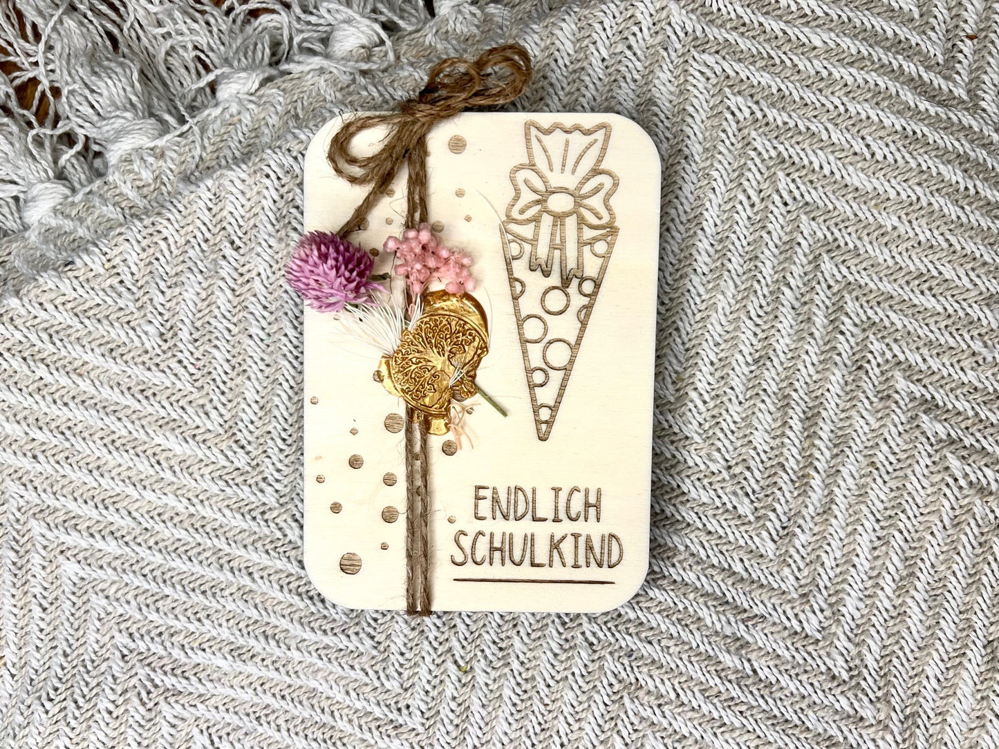 Gutschein-Hülle "Endlich Schulkind"