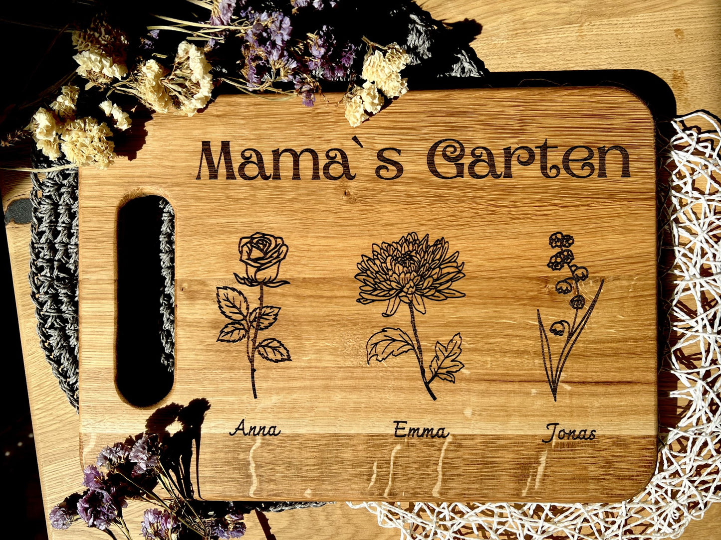 Mama´s Garten Schneidebrett Eiche
