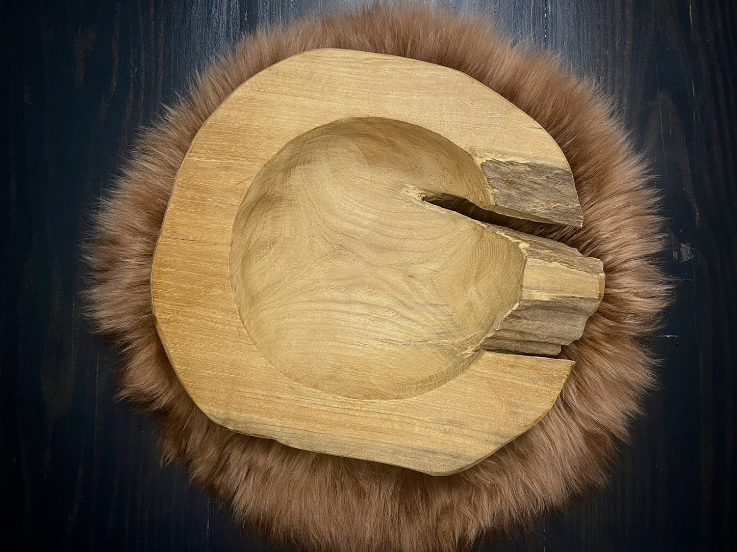 Teakholz-Deko-Schale