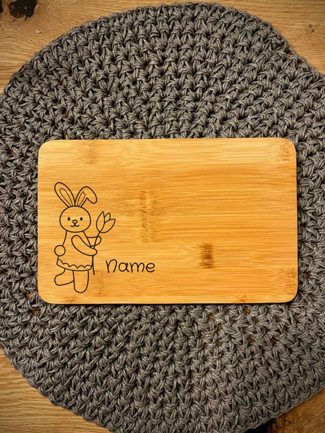 Bambus Kinderbrettchen Ostern