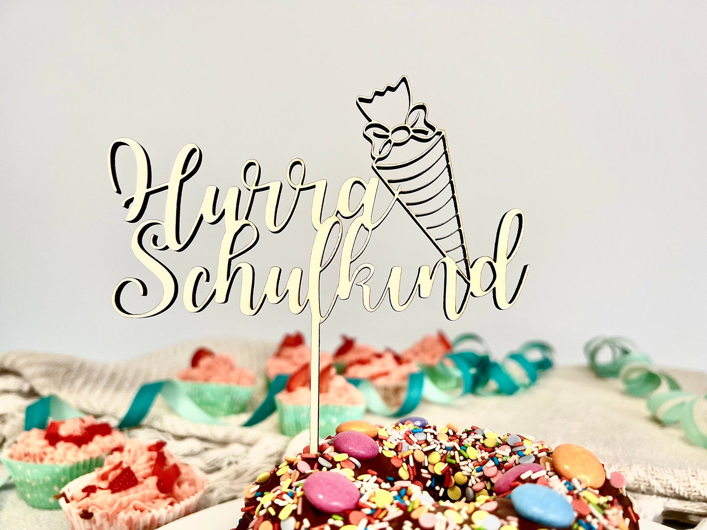Kuchenstecker "Hurra, Schulkind"