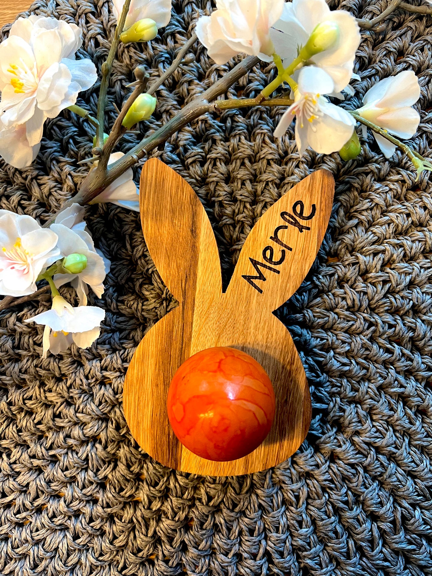 Eichen-Eierbecher mit Namen