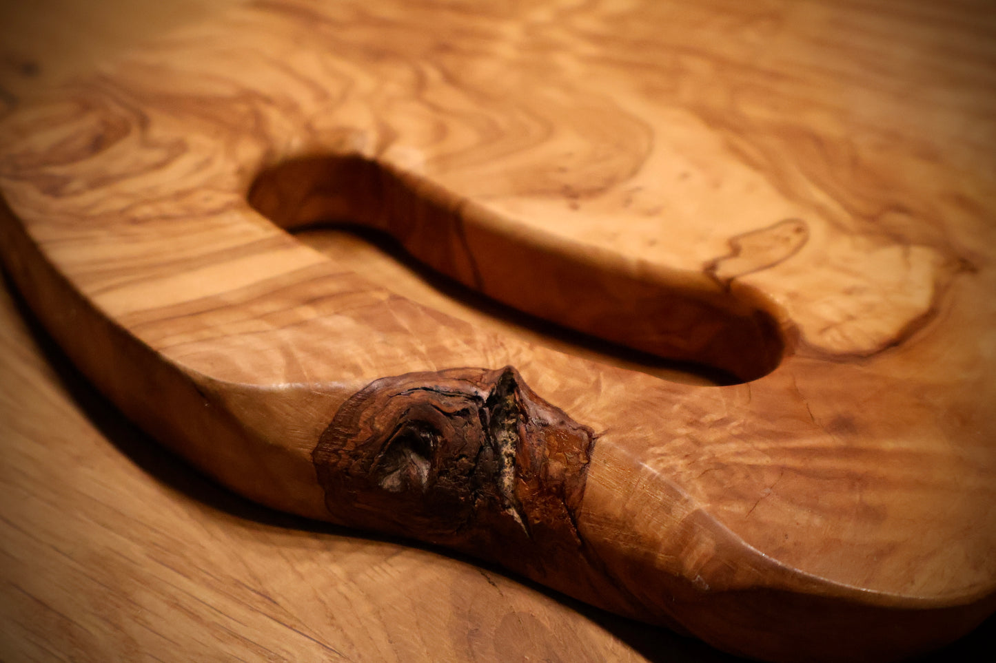 Olivenholz Brett 45cm x 21cm