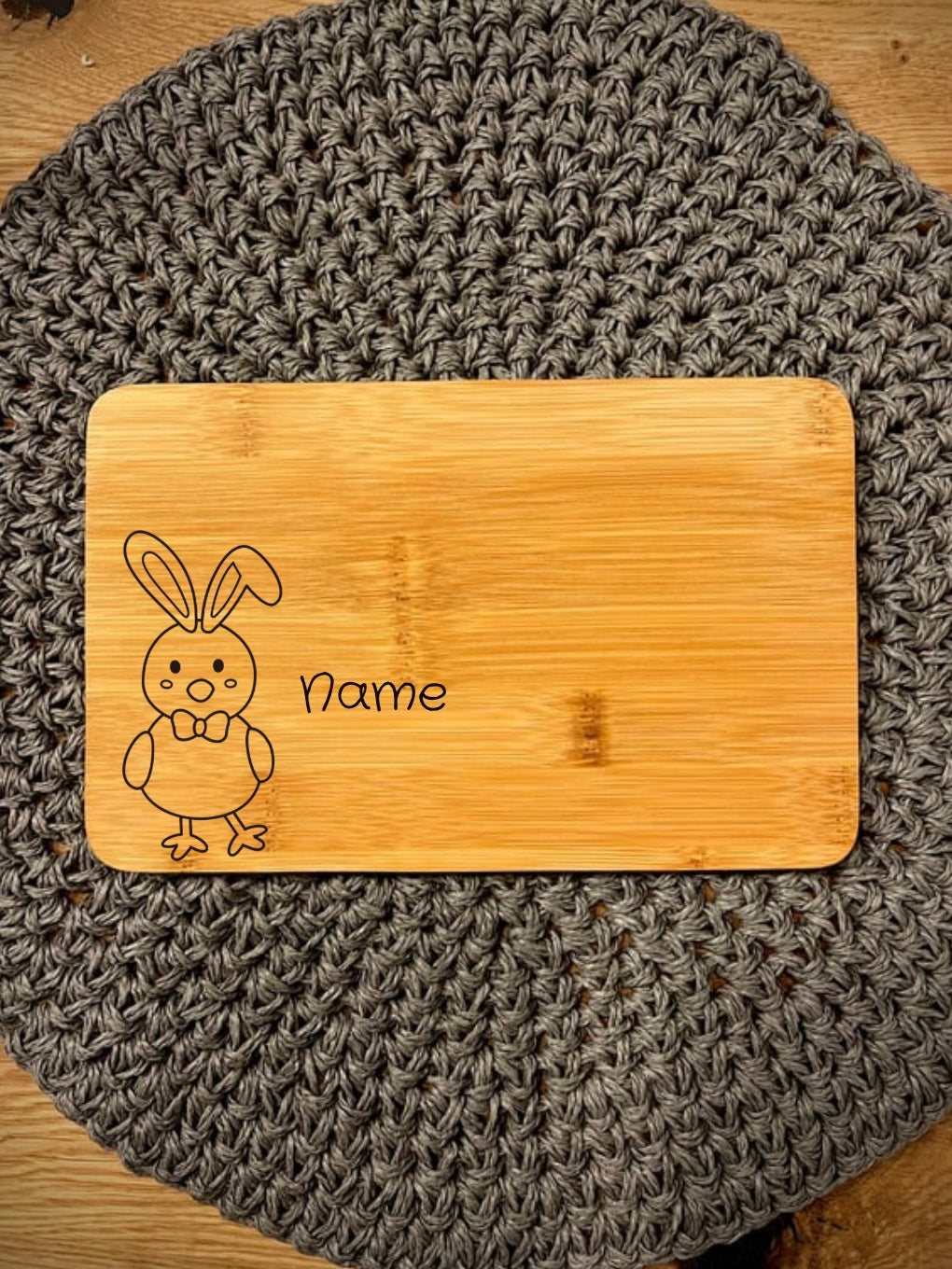 Bambus Kinderbrettchen Ostern