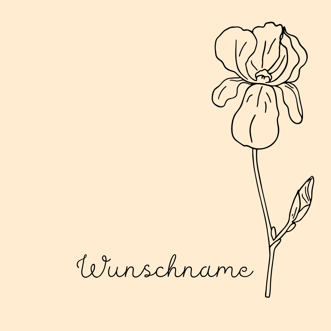 Buche Brettchen "Geburtsblume"