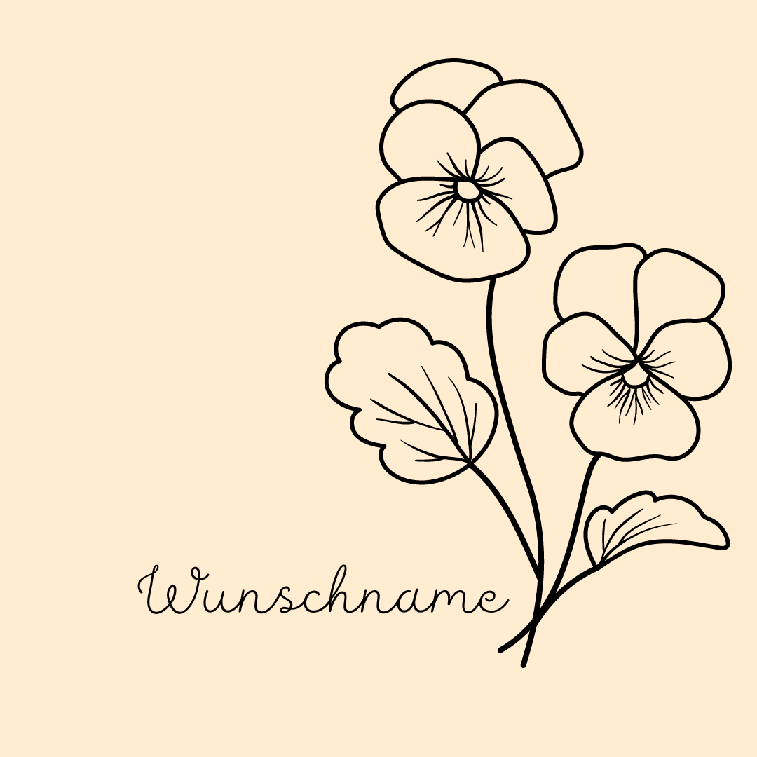 Buche Brettchen "Geburtsblume"