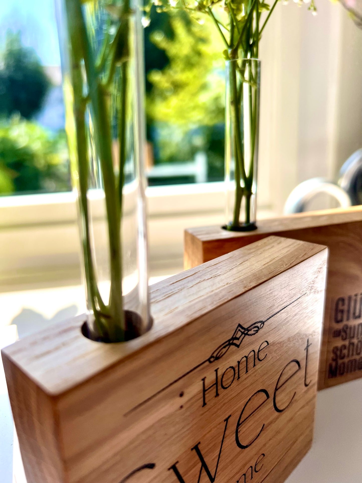 Holz-Dekovase
