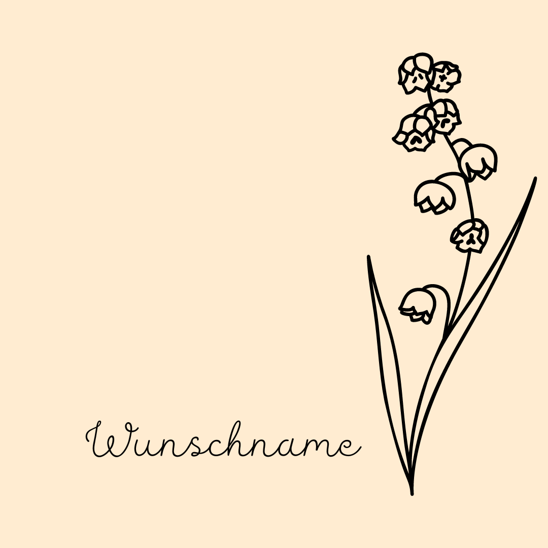 Buche Brettchen "Geburtsblume"