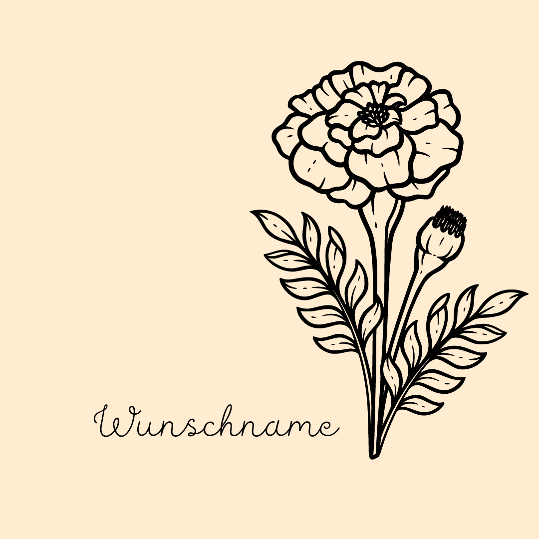 Buche Brettchen "Geburtsblume"
