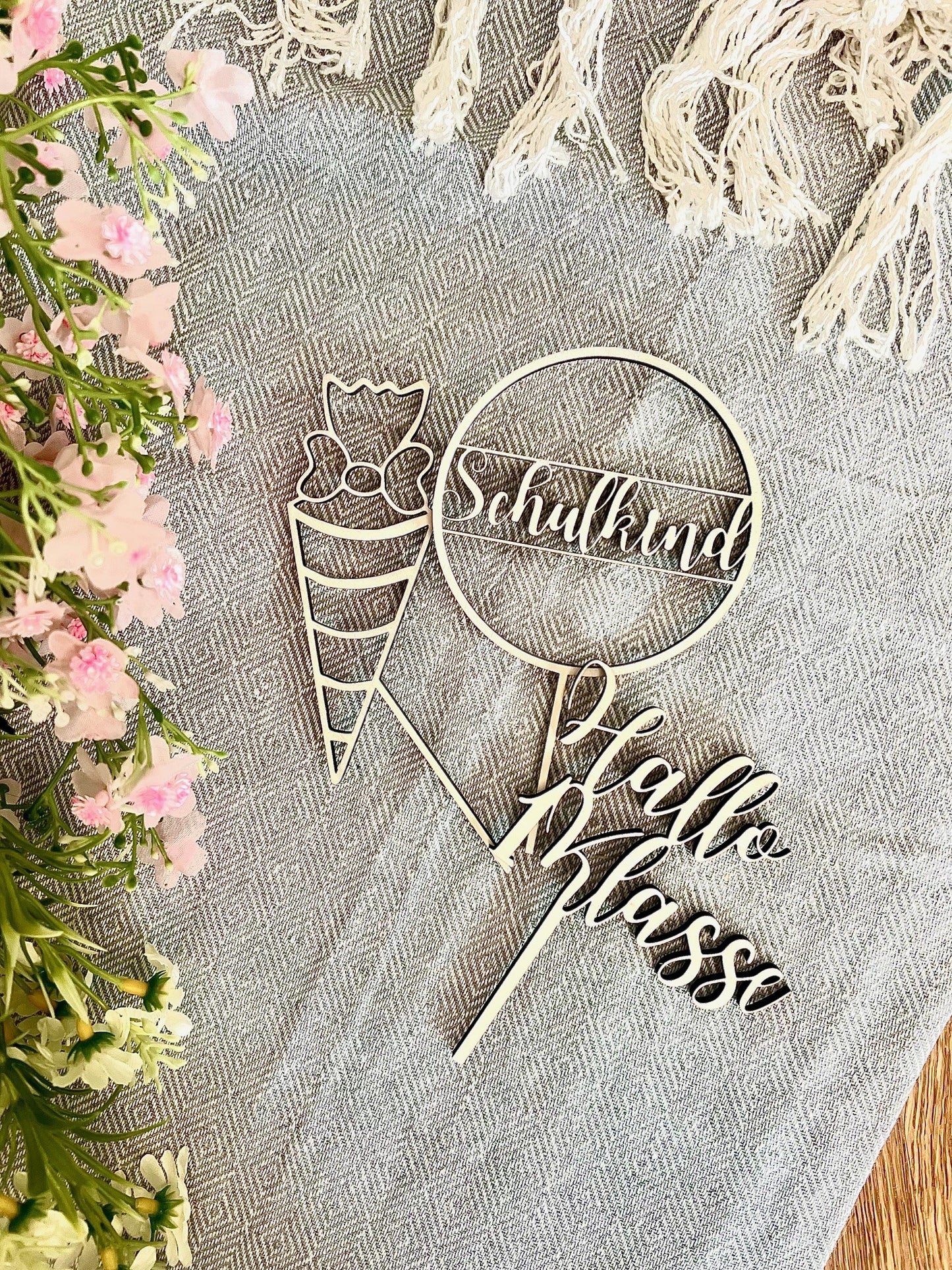kleines Kuchenstecker Set "1.Klasse"