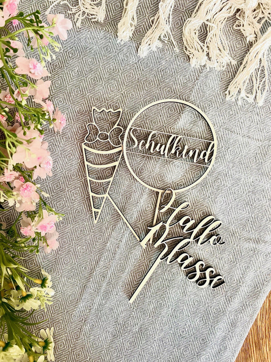 kleines Kuchenstecker Set "1.Klasse"
