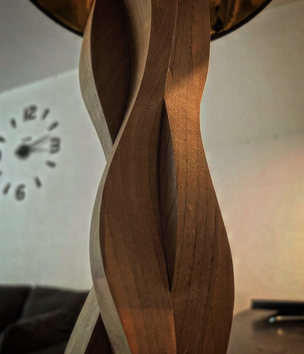 Wallnuss-Lampe