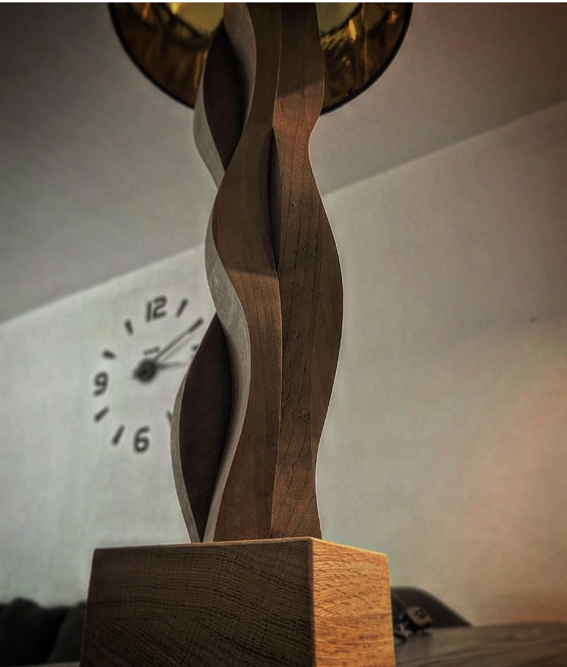 Wallnuss-Lampe