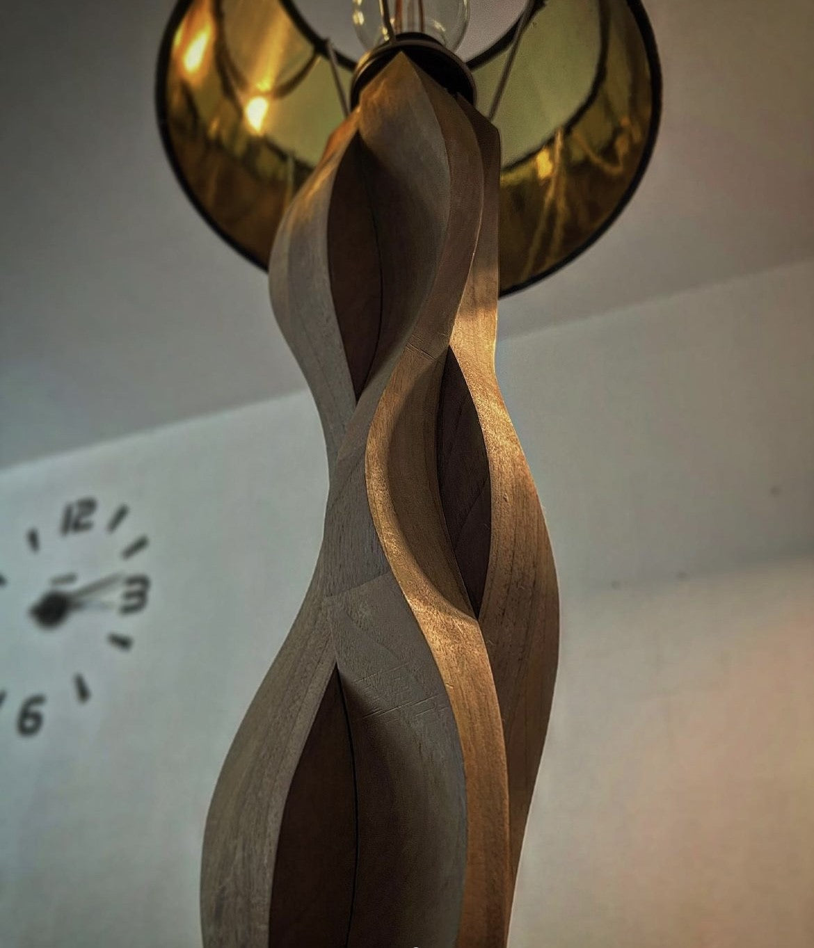 Wallnuss-Lampe